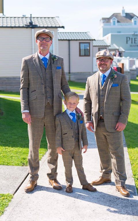 Gary with his Son and best man