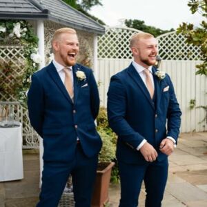 Curtis Bligh And Best Man By @alliancephotography