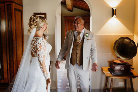 Hollie And Father @Valentinaweddings