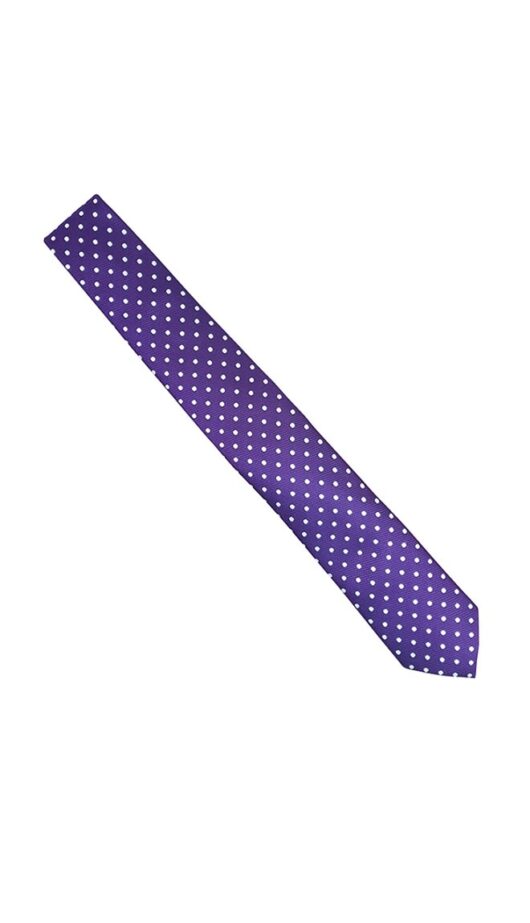 Purple Polka Dot Tie