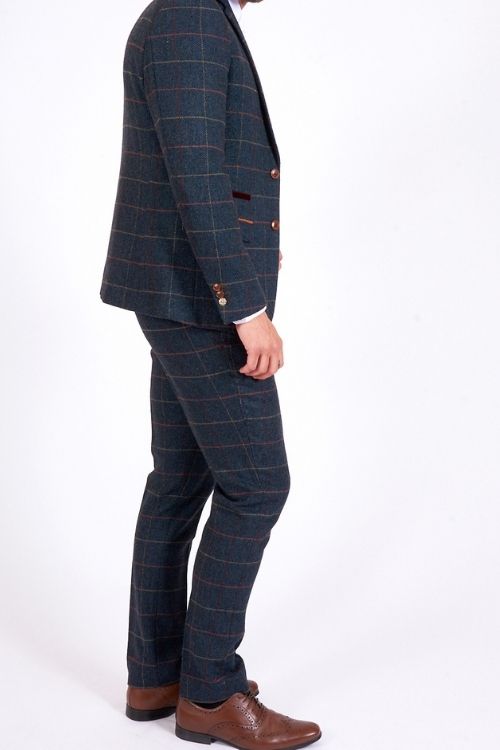 Marc Darcy Blue Eton 3 Piece Suit | astares