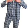 Fratelli – Navy White Check 3 Piece Suit