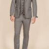 Marc Darcy – Hardwick Blue and Tan Check Tweed 3 Piece Suit