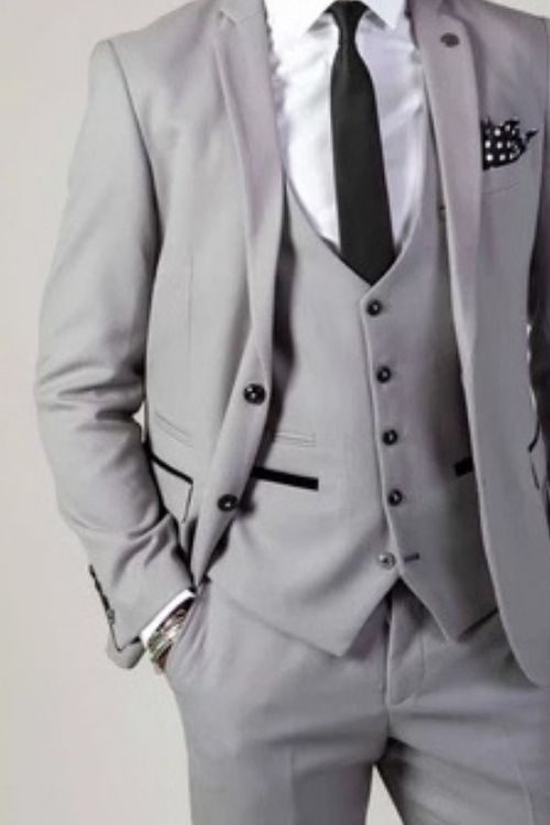 Marc Darcy – Edwin Silver Grey Three Piece Suit
