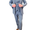 Light Blue Tweed Three Piece Suit