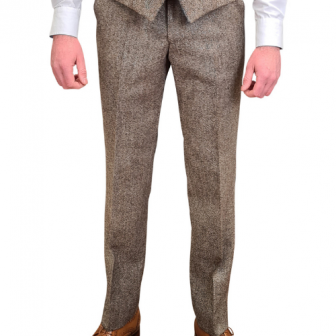 Brown Tweed Three Piece Suit