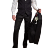 Marc Darcy - Dalton Black Tuxedo Three Piece Suit