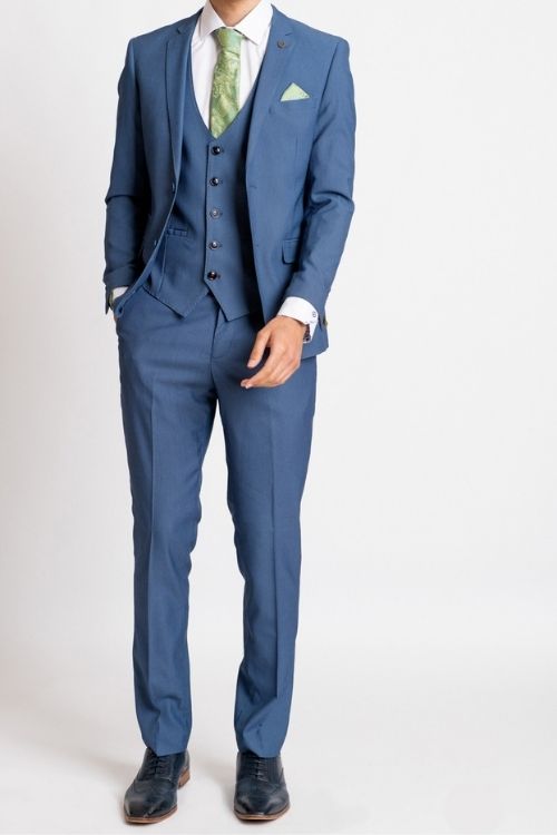DANNY Royal Blue 3 Piece Suit – Marc Darcy