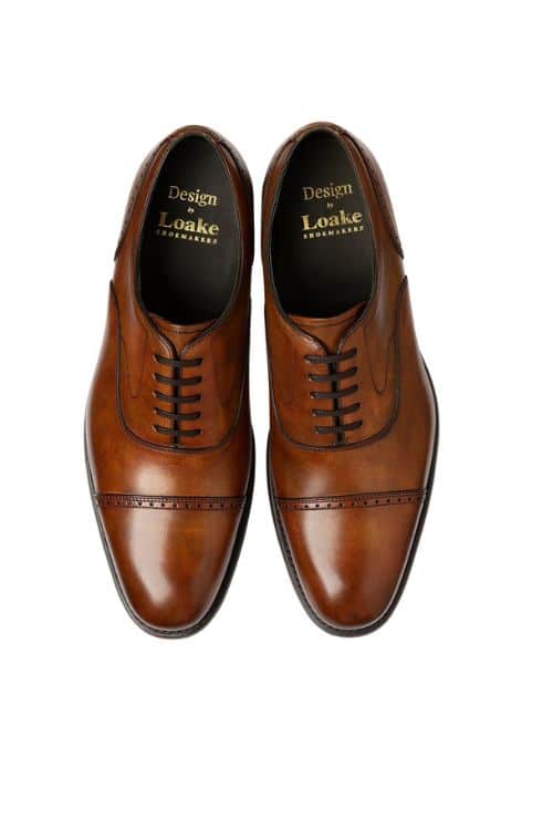 Loake - Hughes Chestnut Brown Leather Shoe