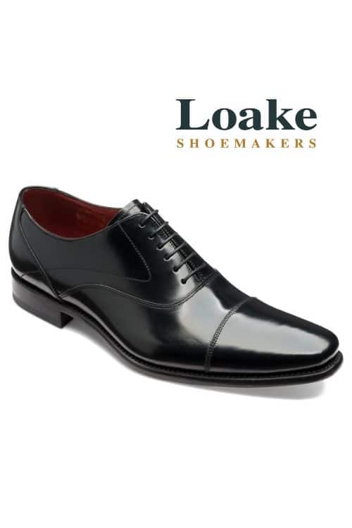Loake - Sharp Black Oxford Leather Shoe