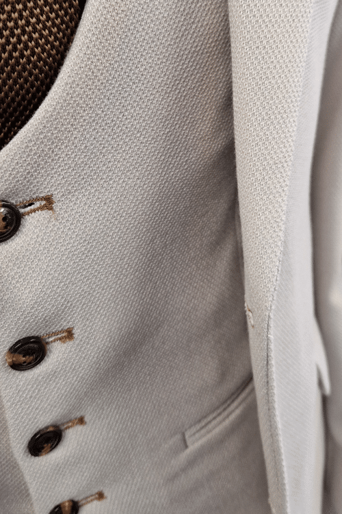 Marc Darcy - HM5 Stone Tailored Three Piece Suit