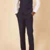 Marc Darcy: Bromley Navy Check Three Piece Suit
