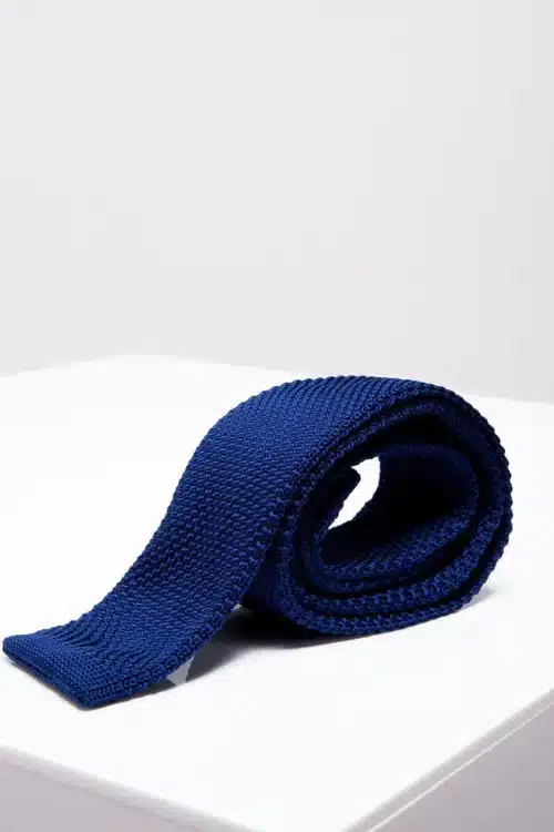 Marc Darcy Knitted Royal Blue Tie