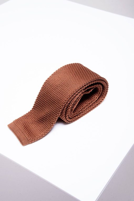 Marc Darcy Rust Knitted Tie