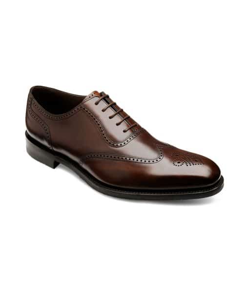 Loake - Tay Oxford Shoe in Dark Brown