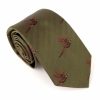 Green Flying Pheasant Country Silk Tie