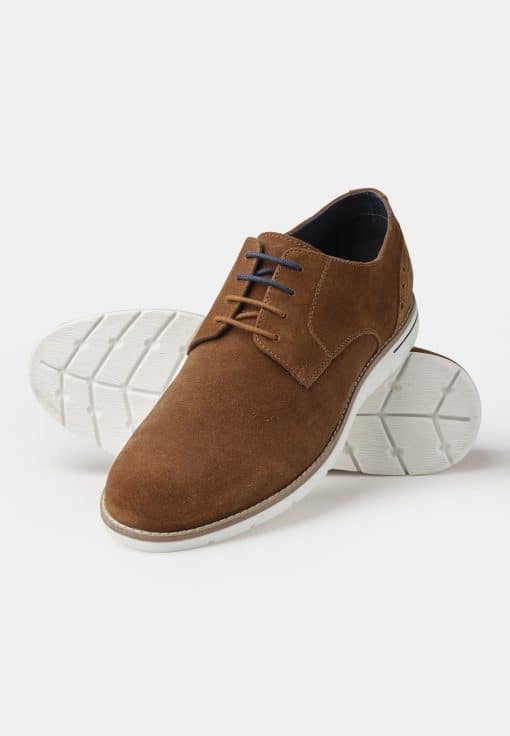 Lime Tan Suede Leather Casual Shoe