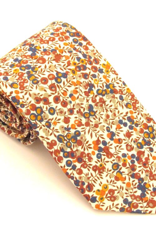 Wiltshire Bud Cotton Tie Made With Liberty Fabric