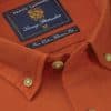 Burnt Orange Garment Washed Twill Classic and Tailored Fit Shirt2
