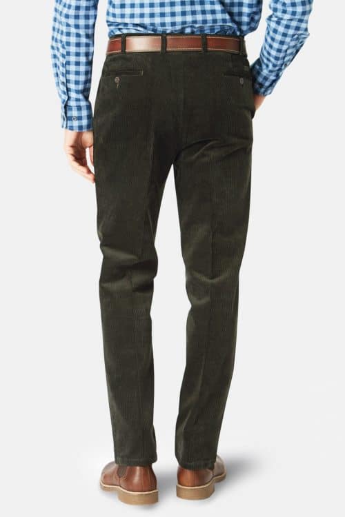 Ellroy Olive Cord Trousers 2