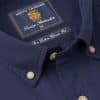 Navy Garment Washed Twill Classic and Tailored Fit Shirt 2