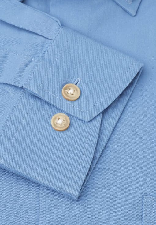 Sky Blue Garment Washed Twill Classic and Tailored Fit Shirt3
