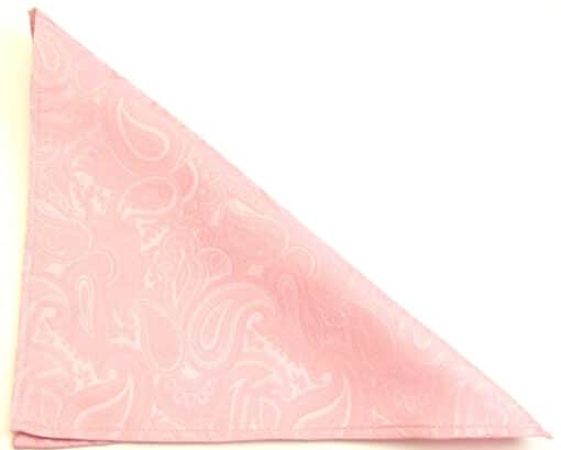 Van Buck Rose Pink Paisley Silk Pocket Square