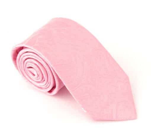 Van Buck Rose Pink Paisley Silk Wedding Tie | Astares
