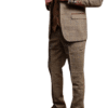 The Ted Tan Tweed Suit With Tan Waistcoat