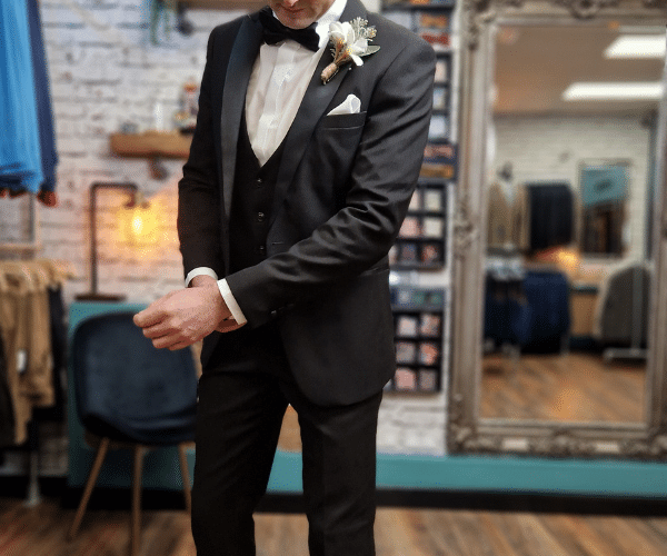 Groom in a Tuxedo Suit