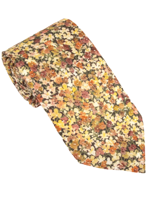 Arrietty Violet Cotton Tie Made with Liberty Fabric