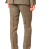 Marc Darcy Kris Tan Tweed Check Three-Piece Suit