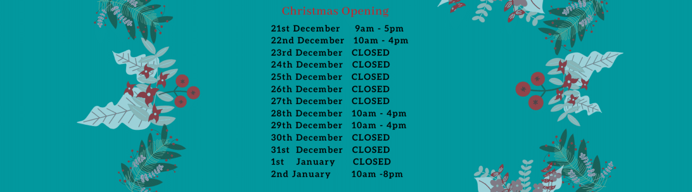 Astares Menswear Christmas opening hours