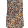 Navy & Brown Paisley Silk Tie